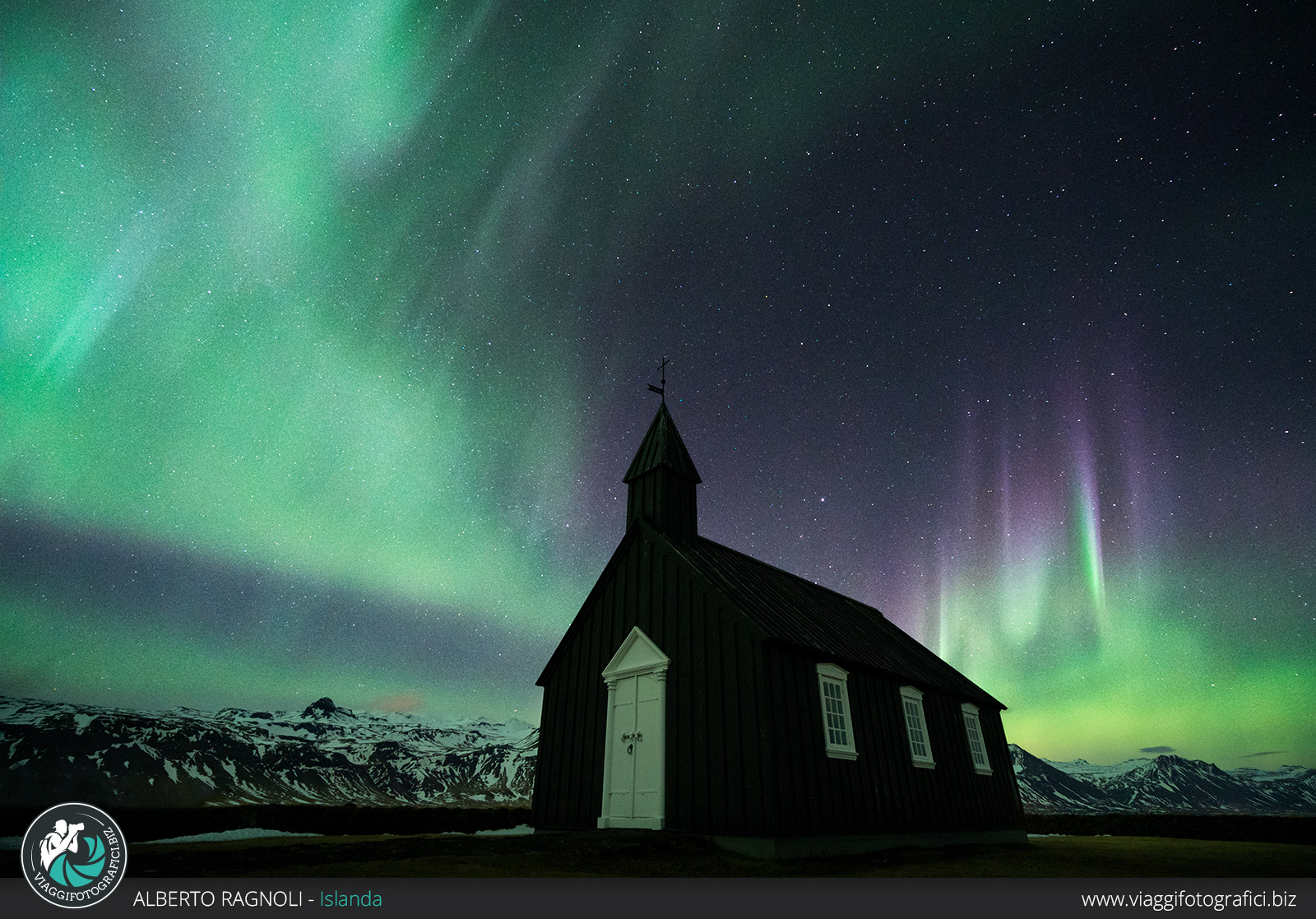 fotografare aurora boreale con la luna