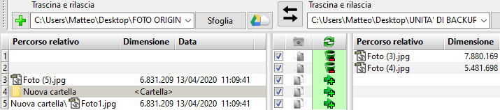 copia differenziale con free file sync